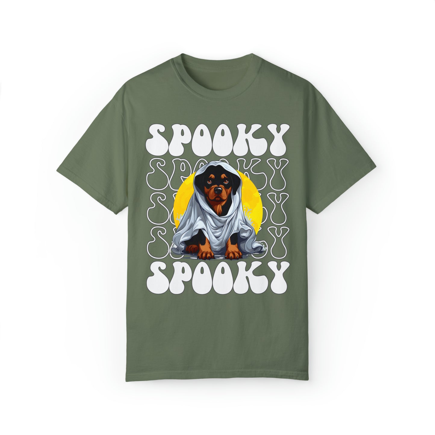 Rottweiler Halloween Shirt, Spooky Season Rottweiler Top For Women, Rottweiler Ghost Spooky Season t-shirt, Rottie Lover Halloween