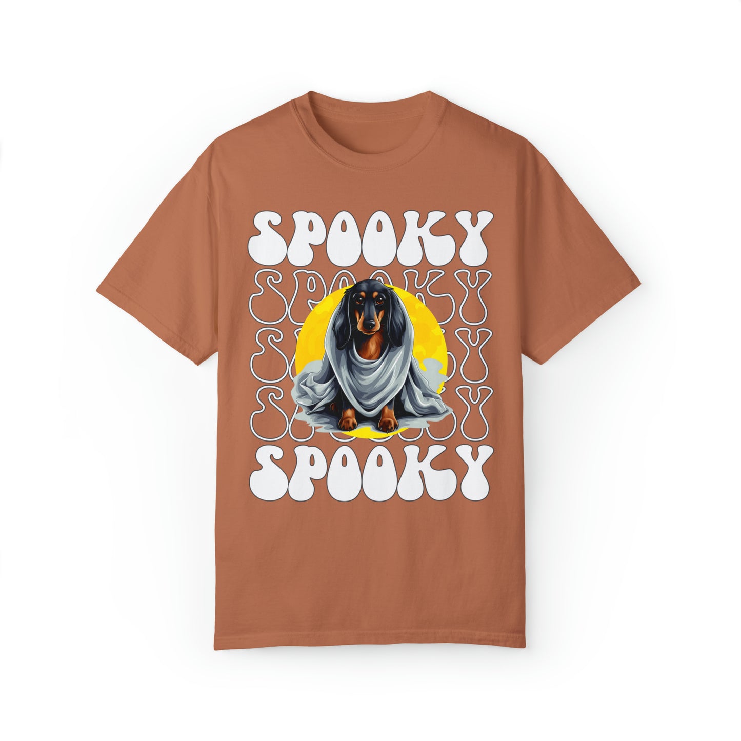 Dachshund Halloween Shirt, Spooky Season Doxie Top For Women, Dachshund Ghost Spooky Season t-shirt, Doxie Halloween Ghost