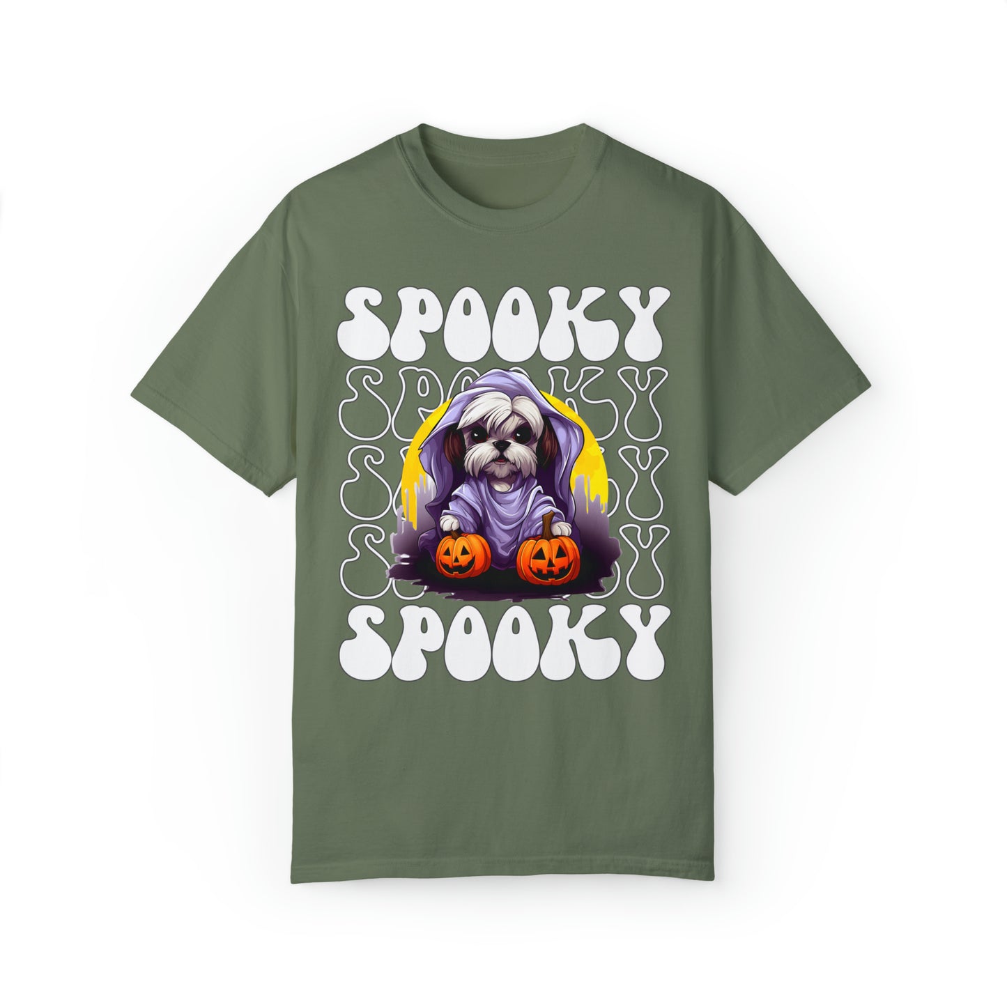 Shih Tzu Halloween Shirt, Spooky Season Shih Tzu Top For Women, Shih Tzu Ghost Spooky Season t-shirt, Shih Tzu Lover Halloween