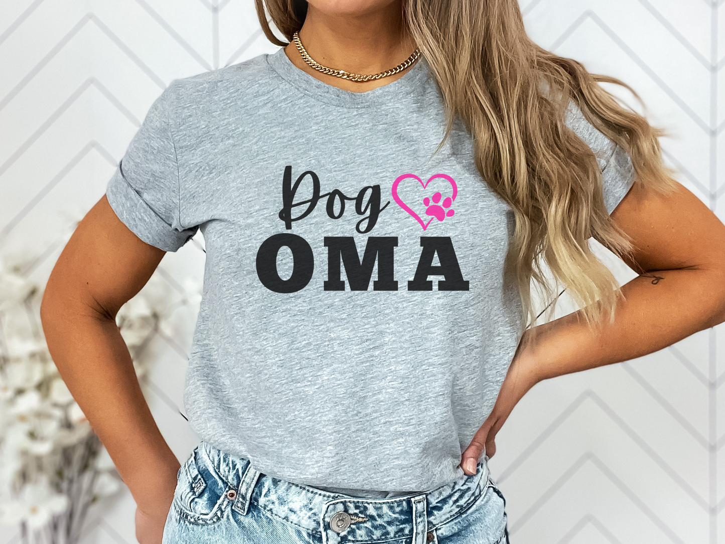 Dog Oma Shirt, Dog Grandma Gift, Cute Puppy Oma, Gift for Dog Oma, Grand Dog Lover, Dog Grandma Gift, granddog gift