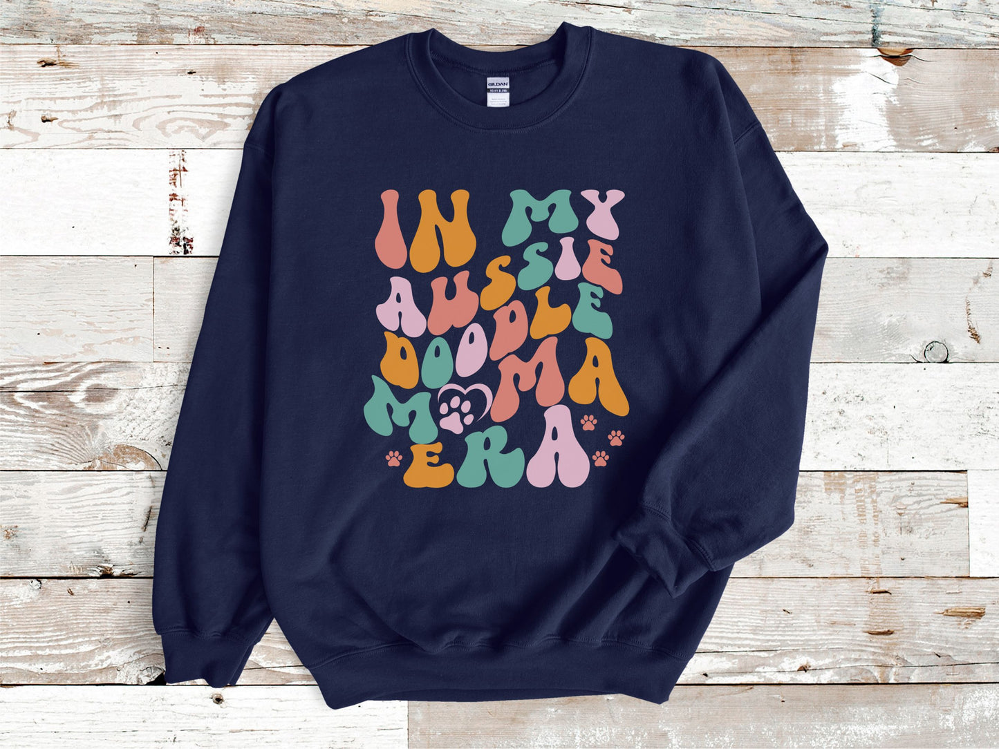 In My Aussiedoodle Mama Era Crewneck Sweatshirt, Aussie Doodle Mom Sweatshirt, Aussiedoo Mama Shirt