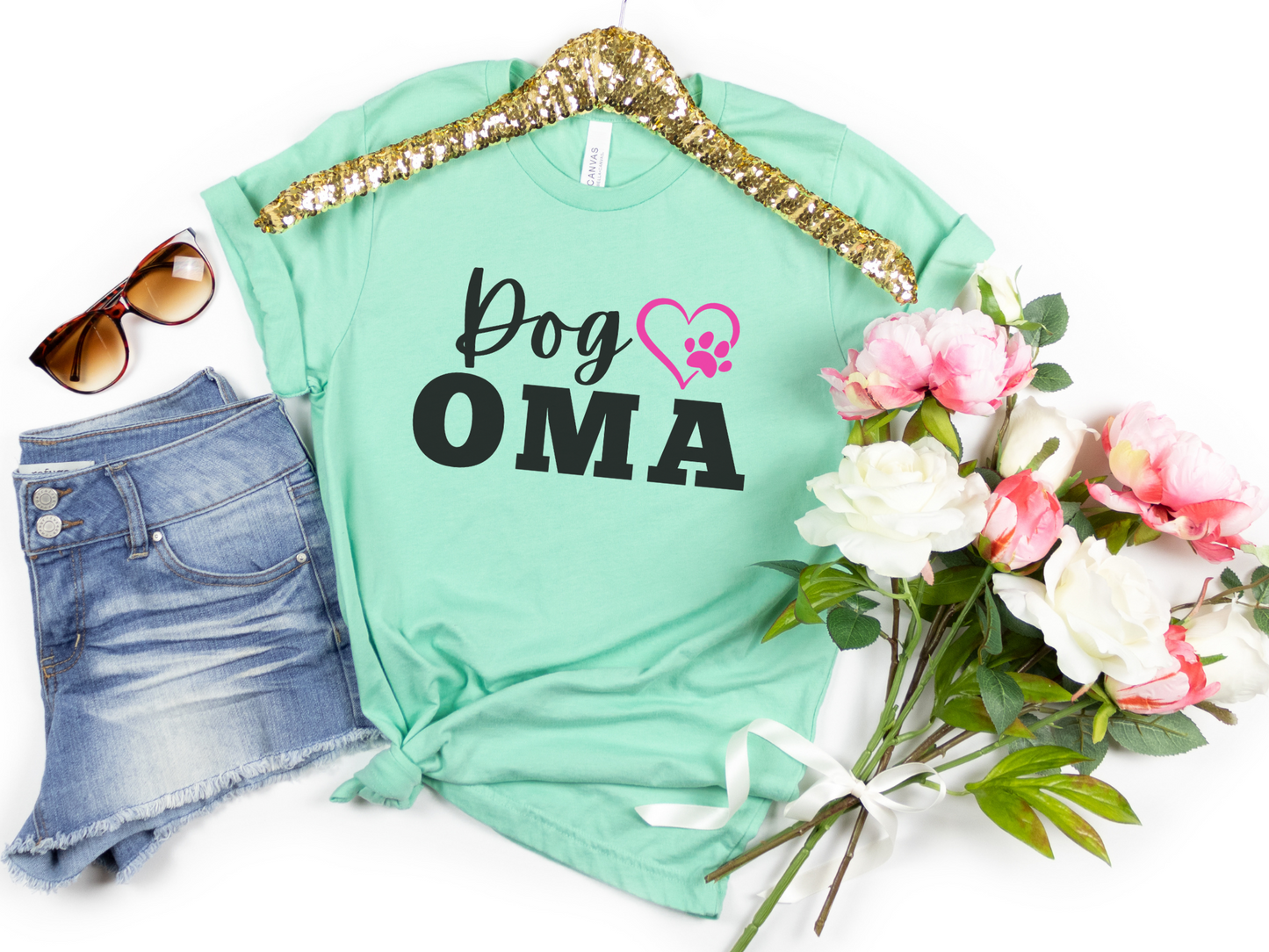 Dog Oma Shirt, Dog Grandma Gift, Cute Puppy Oma, Gift for Dog Oma, Grand Dog Lover, Dog Grandma Gift, granddog gift