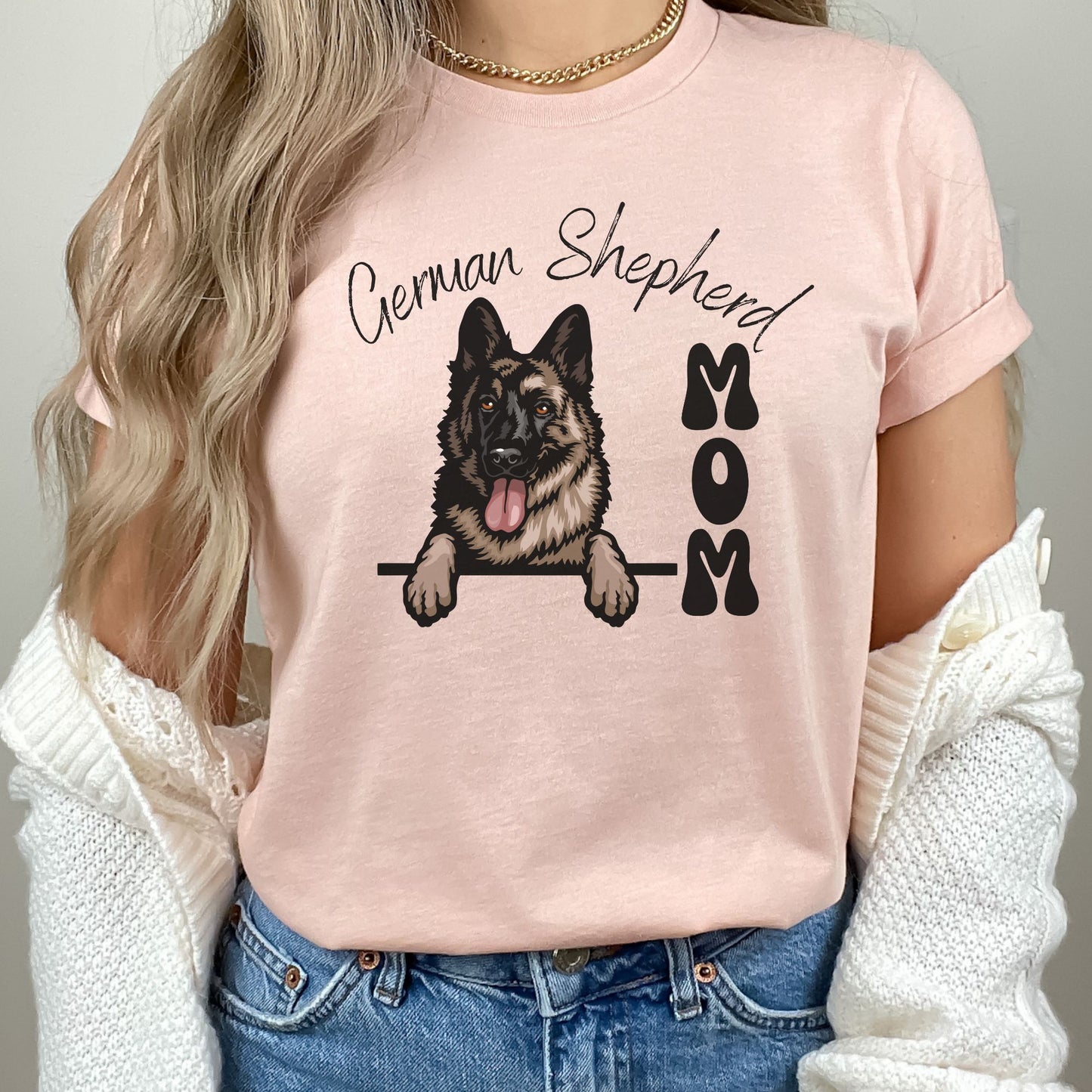 German Shepherd Mom Shirt Shepherd Dog Mama Gift Black and Tan German Shepherd Dog Tee, Cute Shepherd Puppy, Dog Mom t-shirt, Shepherd Lover