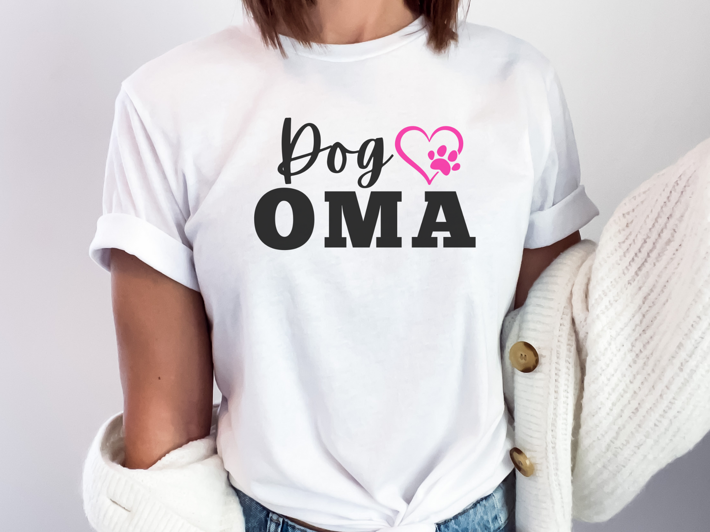 Dog Oma Shirt, Dog Grandma Gift, Cute Puppy Oma, Gift for Dog Oma, Grand Dog Lover, Dog Grandma Gift, granddog gift