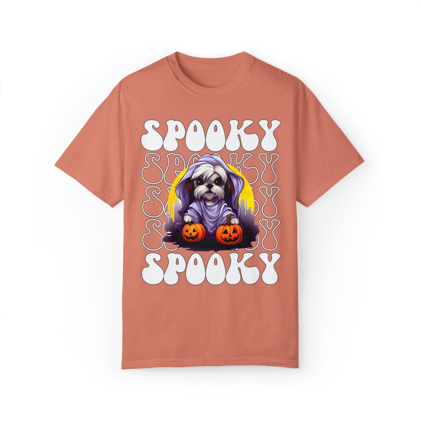 Shih Tzu Halloween Shirt, Spooky Season Shih Tzu Top For Women, Shih Tzu Ghost Spooky Season t-shirt, Shih Tzu Lover Halloween