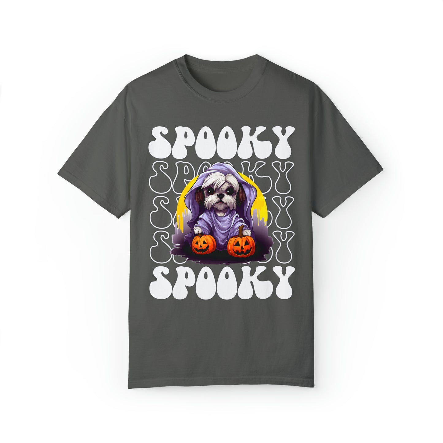 Shih Tzu Halloween Shirt, Spooky Season Shih Tzu Top For Women, Shih Tzu Ghost Spooky Season t-shirt, Shih Tzu Lover Halloween