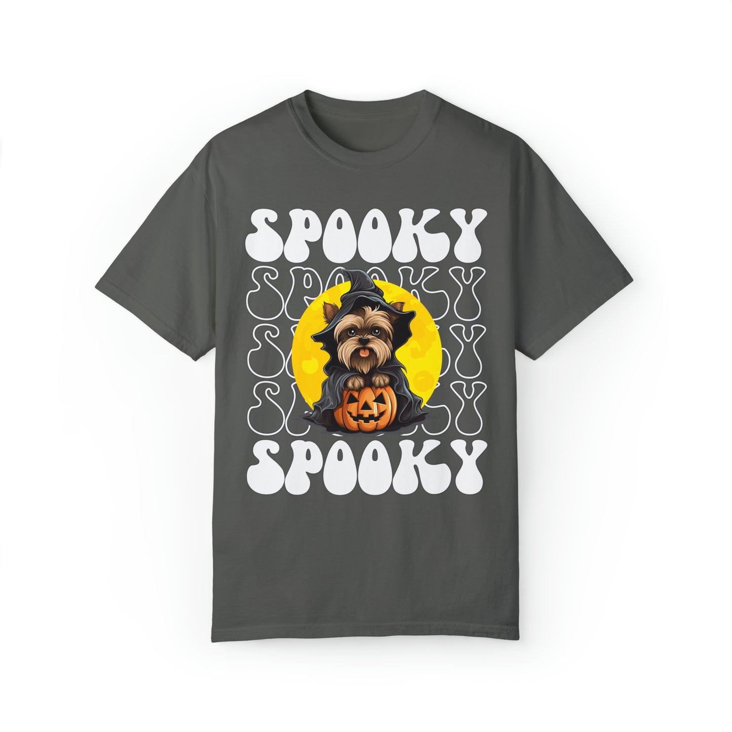 Yorkie Halloween Shirt, Spooky Season Yorkshire Terrier Top For Women, Yorkie Ghost Spooky Season t-shirt, Yorkshire Terror Halloween Ghost