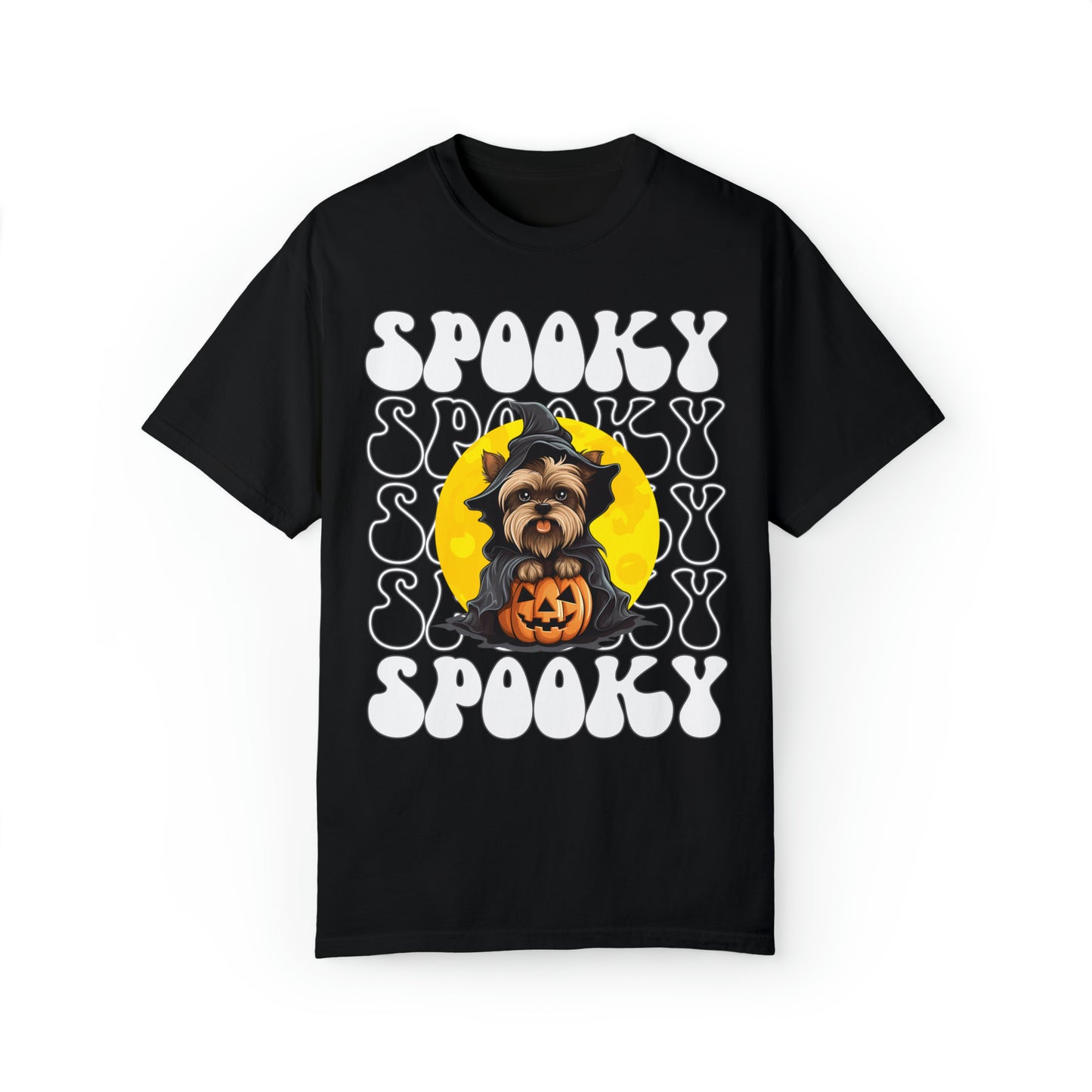 Yorkie Halloween Shirt, Spooky Season Yorkshire Terrier Top For Women, Yorkie Ghost Spooky Season t-shirt, Yorkshire Terror Halloween Ghost