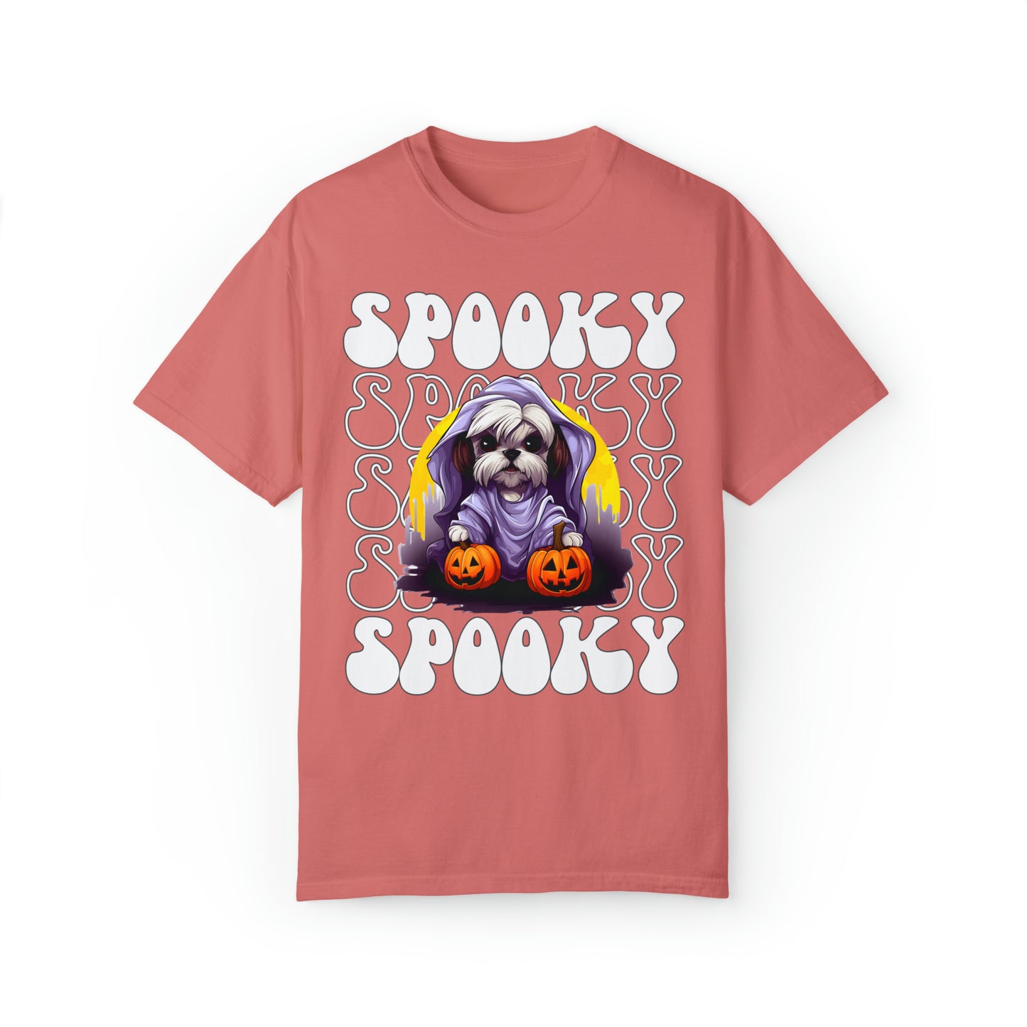 Shih Tzu Halloween Shirt, Spooky Season Shih Tzu Top For Women, Shih Tzu Ghost Spooky Season t-shirt, Shih Tzu Lover Halloween