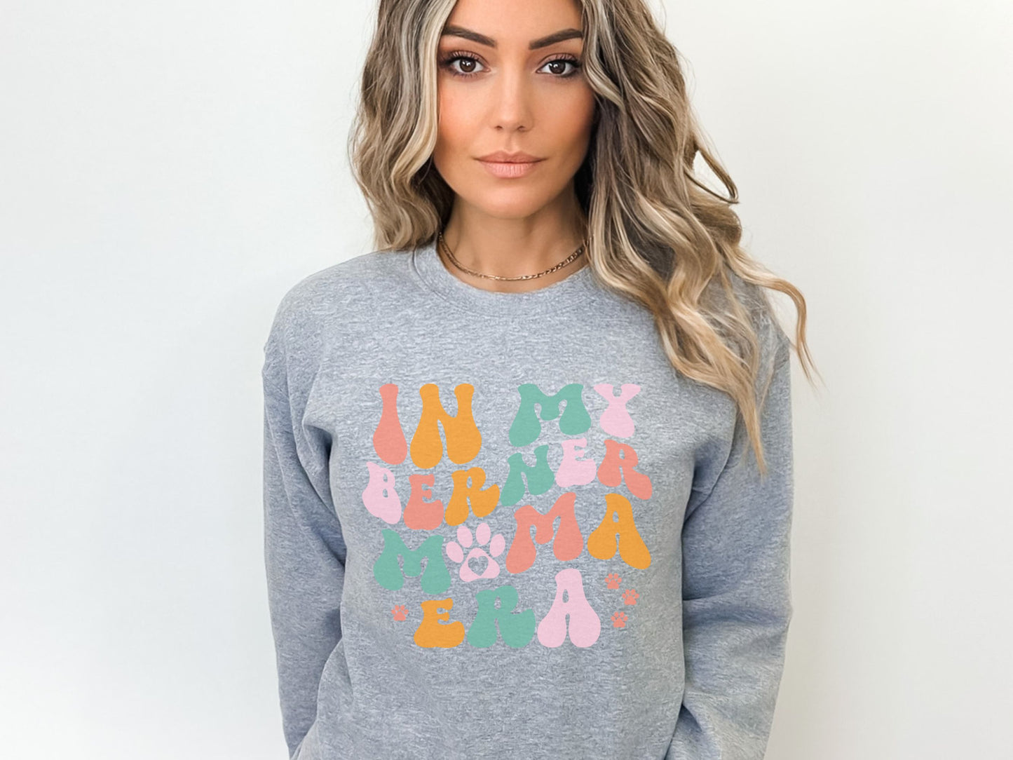 Bernese Mountain Dog Mama Era Crewneck Sweatshirt, Berner Mom Sweatshirt, Berner Mama Era Shirt, Bernese Mountain Dog Mama Gift