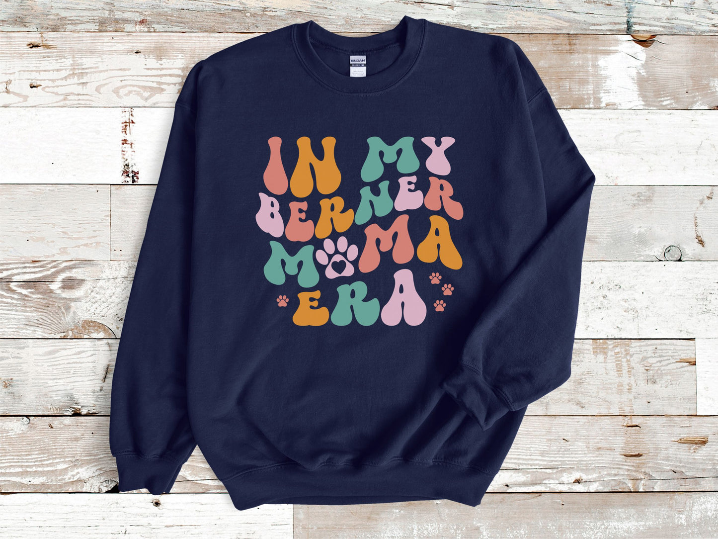 Bernese Mountain Dog Mama Era Crewneck Sweatshirt, Berner Mom Sweatshirt, Berner Mama Era Shirt, Bernese Mountain Dog Mama Gift